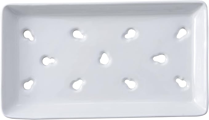 Plato Rectangular para Sushi 8.8x4.92x1.1in 24 Piezas Blanco Cerámica miniatura 4