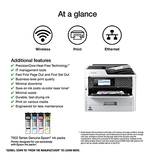 Epson Workforce Pro Wf-M5799 Workgroup Monochrome Multifunction Printer #TOP2