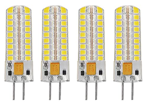 BesYouSel G4 LED�d�� 5W (50W�n���Q�������i����) �o�C�s���x�[�X T3 JC �^�C�v 12VAC/DC 3000K �E�H�[���z���C�g LED �R�[�����C�g �z�[�� ���r���O���[�� �Q�� �V�����f���A�p 4�p�b�N