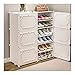 Stojaki Na Buty 8-Warstwowy Stojak Na Buty, Ciemnoszara Szafka Na Buty Z Drzwiami, Stylowa Półka Na Buty Do Wejścia Do Domu 44 * 32 * 141 Cm (Wiele Opcji) Półka Na Buty (Kolor: Białe Podwójne Drzwi)