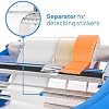 IDL Packaging 12 Manual Label and Tape Dispenser, 2 and Up Core Size, Adjustable Roll Width - Tabletop & Wall-Mounted Multi Roll Holder - Industrial Grade Steel Construction