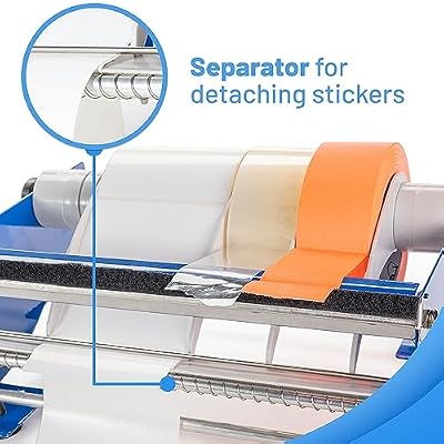 IDL Packaging 12 Manual Label and Tape Dispenser, 2 and Up Core Size, Adjustable Roll Width - Tabletop & Wall-Mounted Multi Roll Holder - Industrial Grade Steel Construction