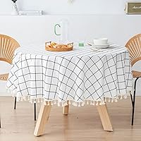 Ovaal Katoen En Linnen Kant Tafelkleed Met Afgeronde Hoeken Stofdicht En Waterdichte Home Party Decoratie Ovale Eettafel 140 * 200 cm