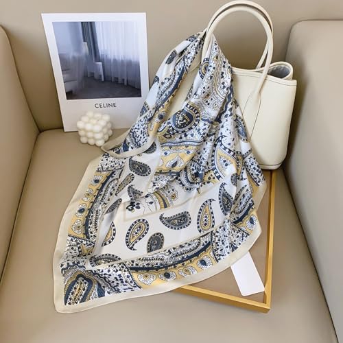 Scarves for Women Lightweight Like Satin Silk Neck Scarf Headscarf for Hair Wrapping Bandana Square for Handbags4