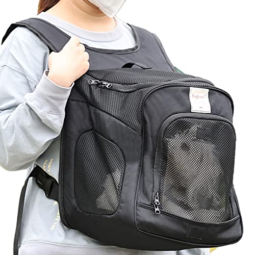 Mochila para animais de estimação,Portador de Mochila Respirável Ajustável para Cão de Estimação | B