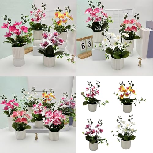 Orchidées papillon simulées robustes : simulation d'orchidées pour décoration moderne - 3