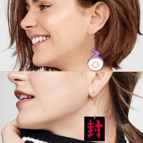 Eartim 2 Pairs Toilet Bound Kun Earrings, Fashion Anime Cosplay Acrylic Drop Earrings For Women, Teens, Friends, Girls Birthday Valentine's Gift Friendship Party Jewelry Dress Up Accessories #TOP4