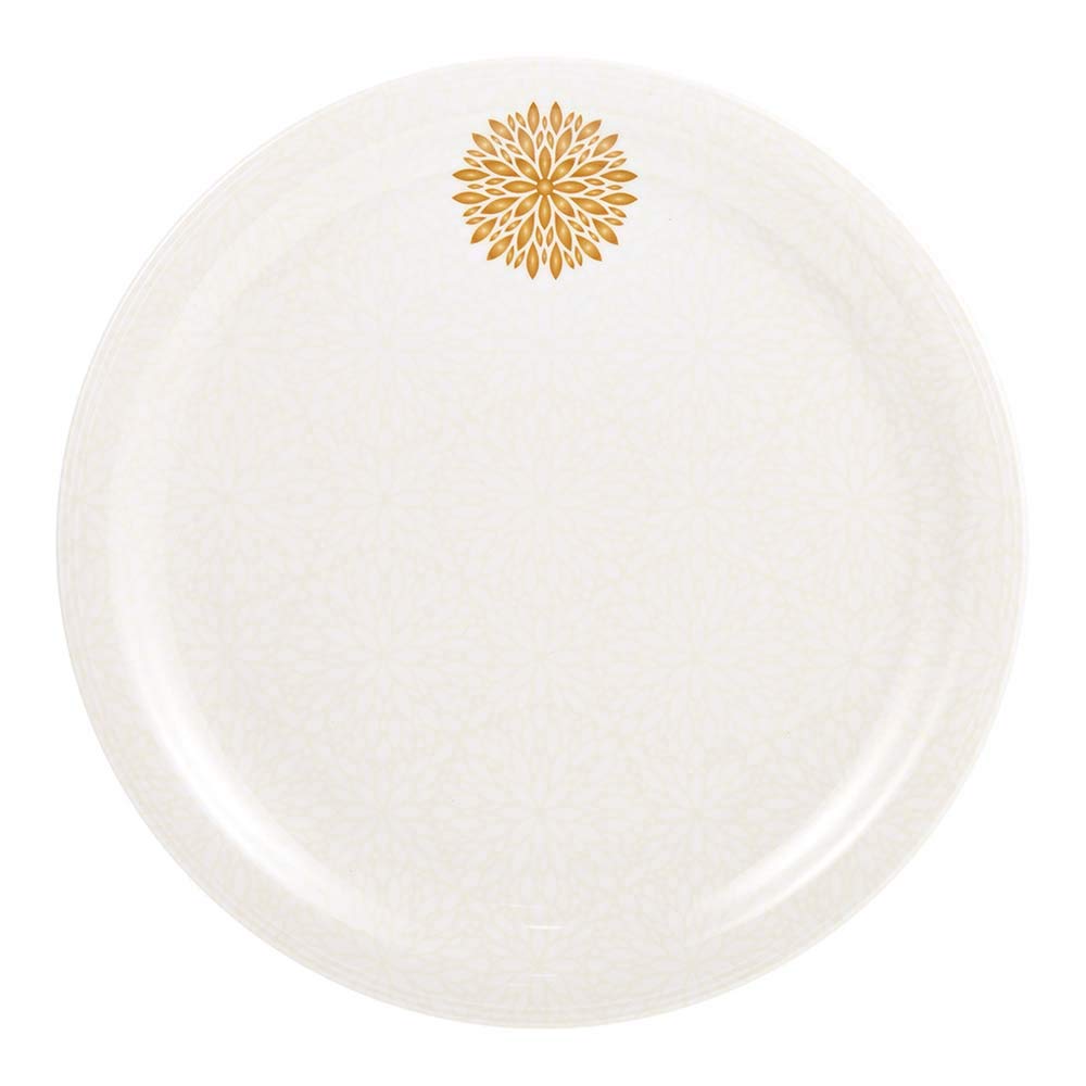ServewellMelamine Dinner Plate Golden Leaves 28 cm