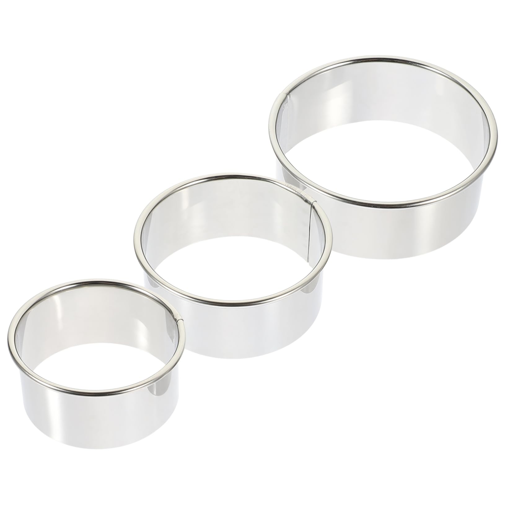 OKUMEYR 1set Stainless Steel Dumpling Wrapper Mold Material Press for Home Kitchen Easy to Use Dumpling Maker for Shaped Wrappers