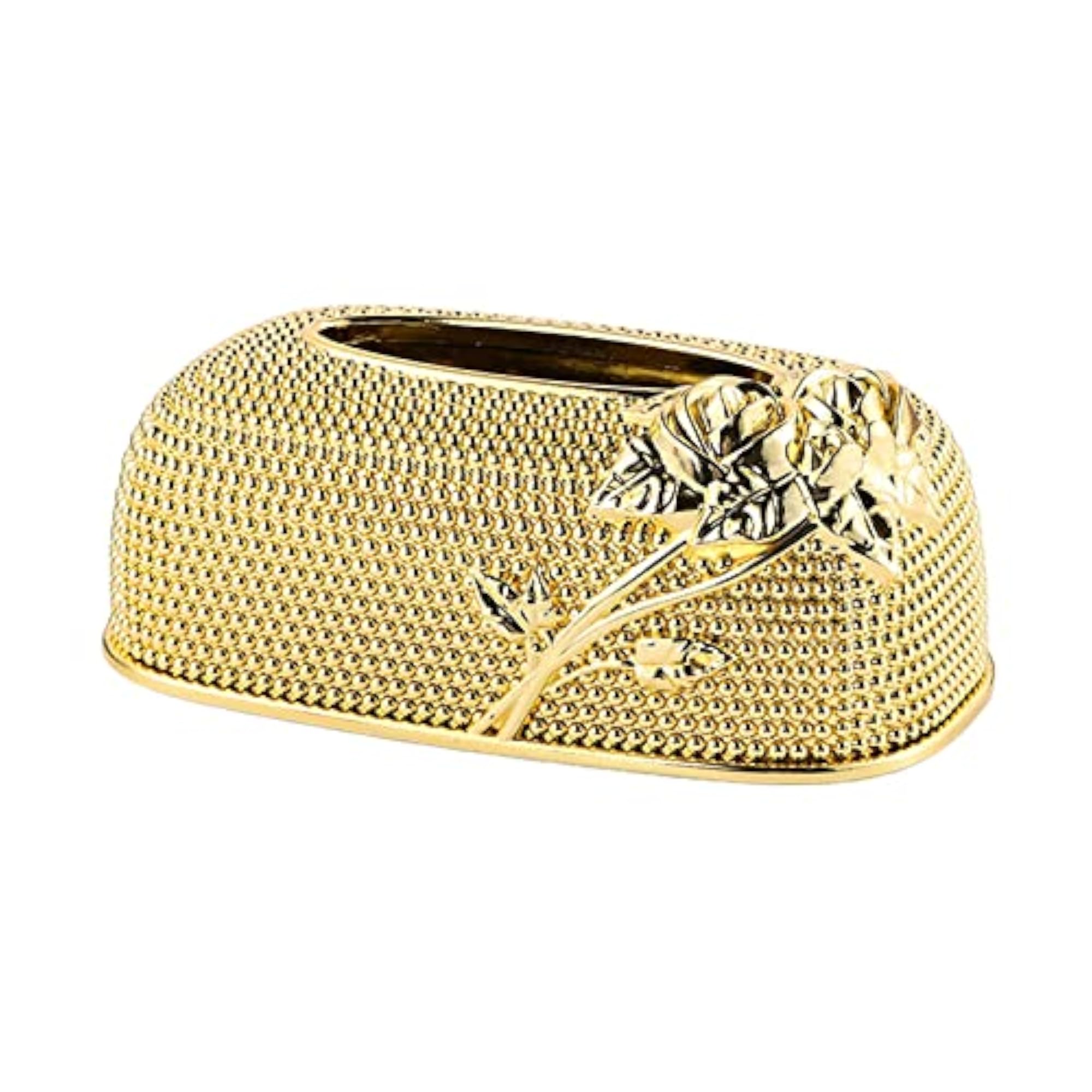 Gold Tissue Box Cover for Home & Car Countertop Decor