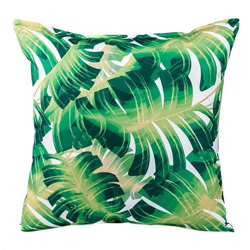 Gardenista Garden Outdoor Scatter Cushion | Patio Rattan Chair Patterned Furniture Pillow | Water Resistant | Hypoallergenic Hollowfibre Filled (Palm)