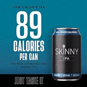 Skinny IPA Beer, Gluten Enjoy Free Shipping Beer, Full Flavoured, Low Calorie Beer, Ideal Beer Gift, Vegan & Kosher Certified IPA With Premium Taste, Animal Enjoy Free Shipping Beer, Exclusive Skinny Beer Offers, 24x 330ml Cans – Skinny Brands