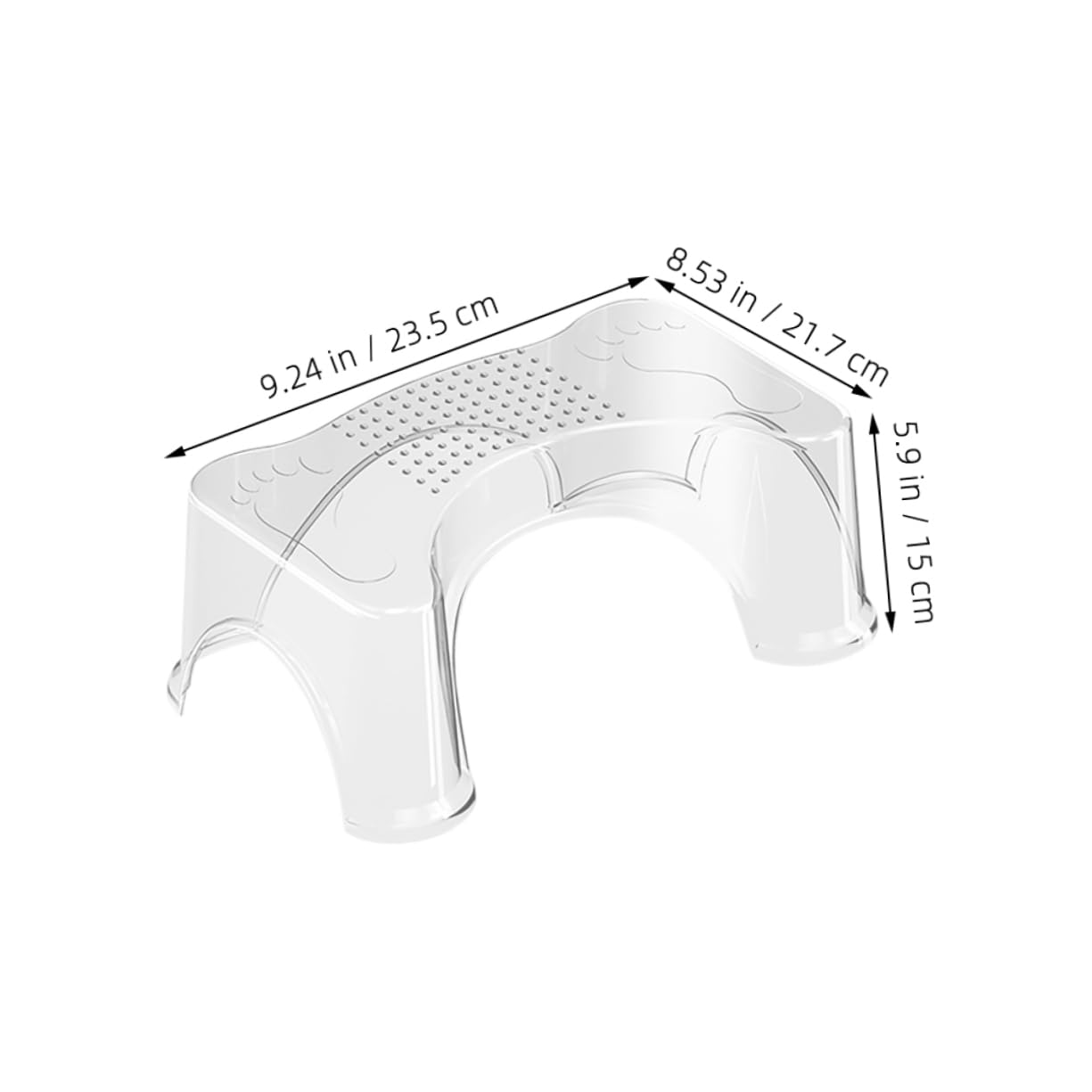 KOMBIUDA Elevated Foot Stool for Adults Toilet Stool Non-Slip for Potty Training