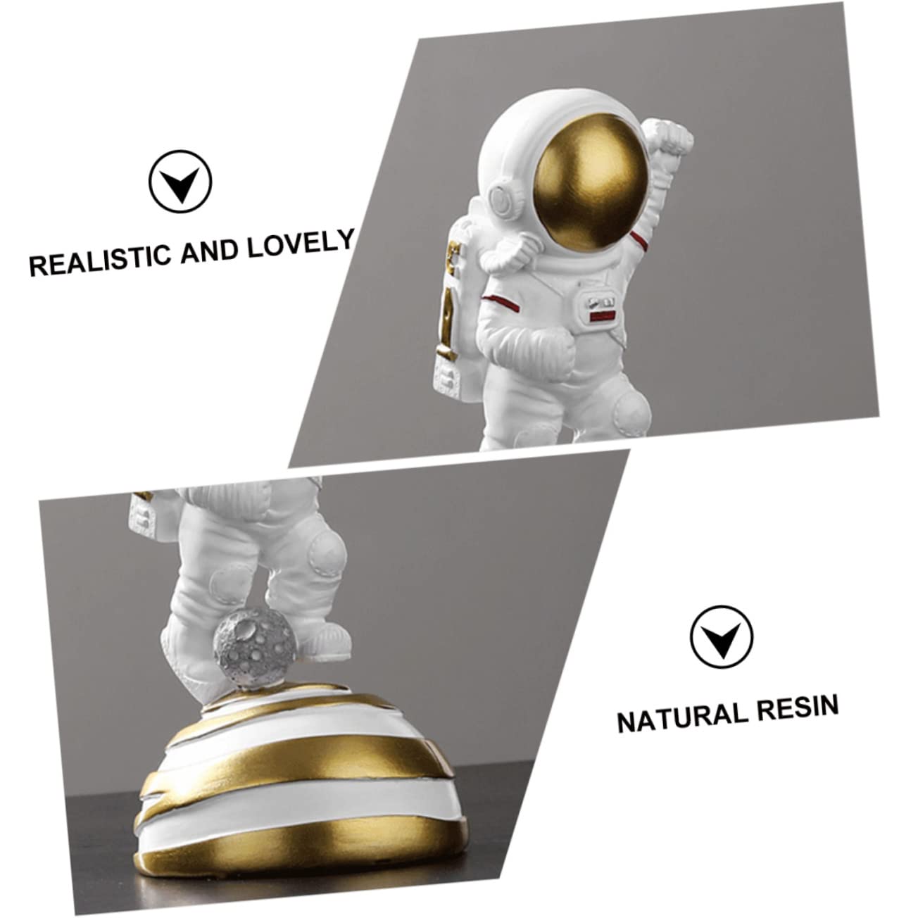 Abaodam Figuras de Astronautas Creativas Estatua de Astronauta para Escritorio de Escritorio para Decoración de Oficina para Exhibición Estantería