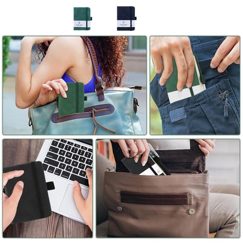 Portable A7 Pocket Notebooks - Set of 2 Mini Journals - Image 6
