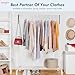 HOUSE DAY White Plastic Hangers 60 Pack, Clothes Hangers with Non Slip Hooks, Durable & Space Saving Coat Hanger, Light-Weight Clothing Hanger, Perfect Closet Organizer for Everyday Use