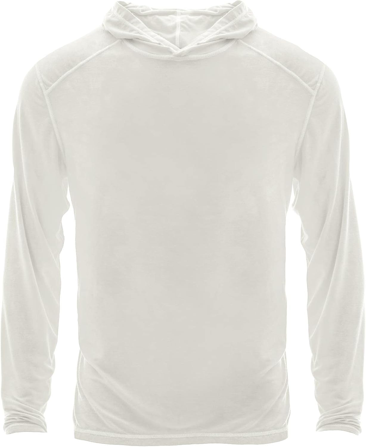 KICKEE Men’s Long Sleeve Hooded Tee, Ultra Soft Bamboo Viscose, All-Day Comfy Hoodie T-Shirt