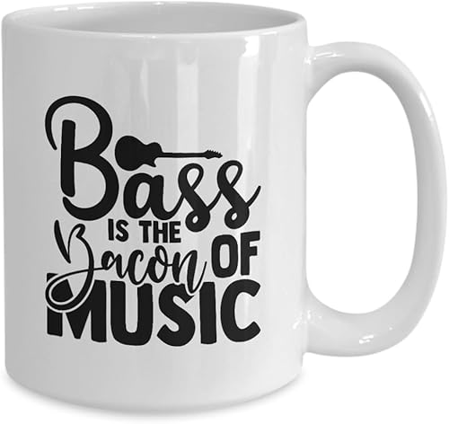 Miniatura 2 de Bass Is The Bacon Of Music mug, Music lover's gift, Bass and bacon coffee cup, Bass player's favorite mug, Birthday Christmas Gift Idea