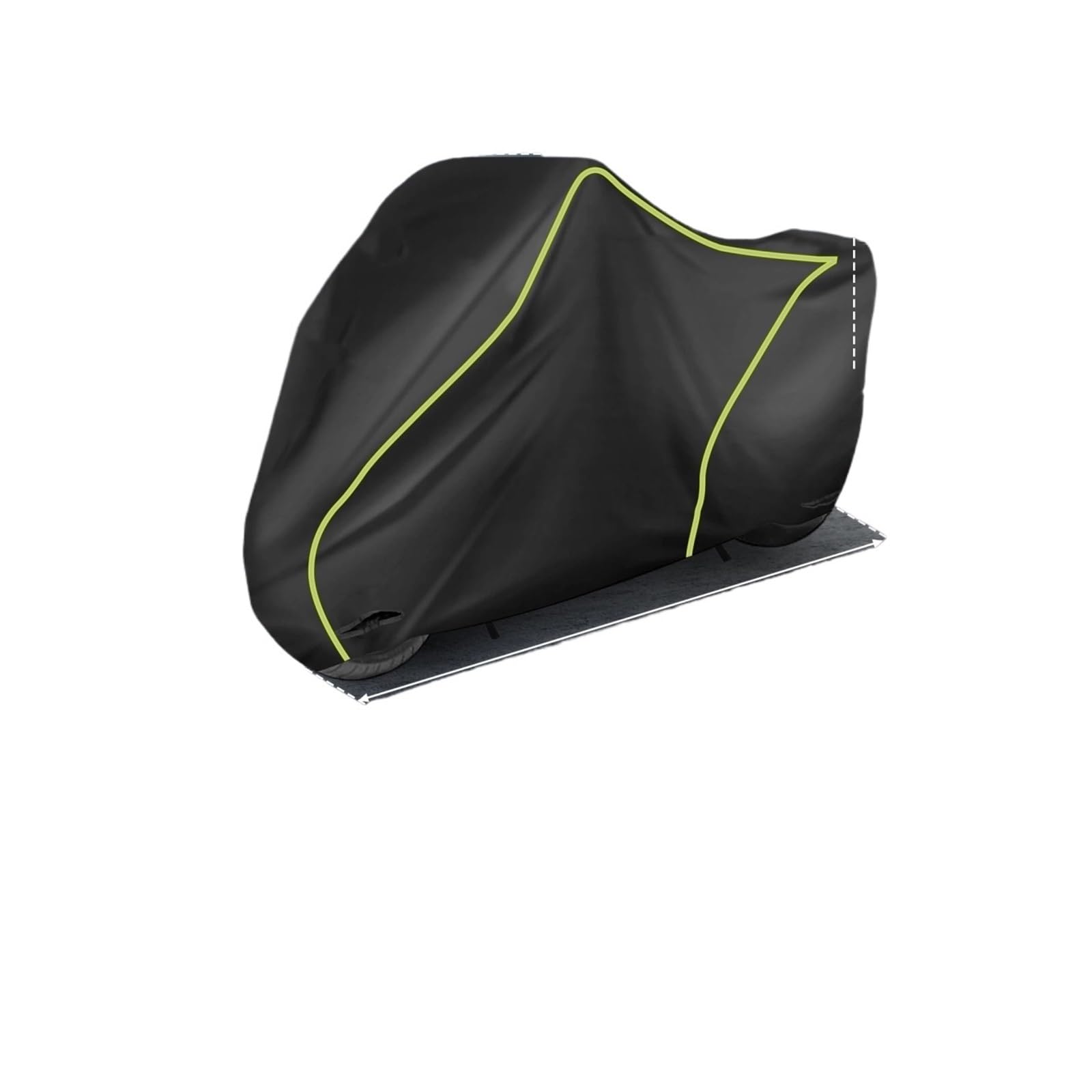 Funda para Motos para Exteriores con Orificio para Cerradura Negro UXCELL Cubierta Scooter Tela Pesada 300D Motocicleta Anti Polvo UV para(275x105x125cm)