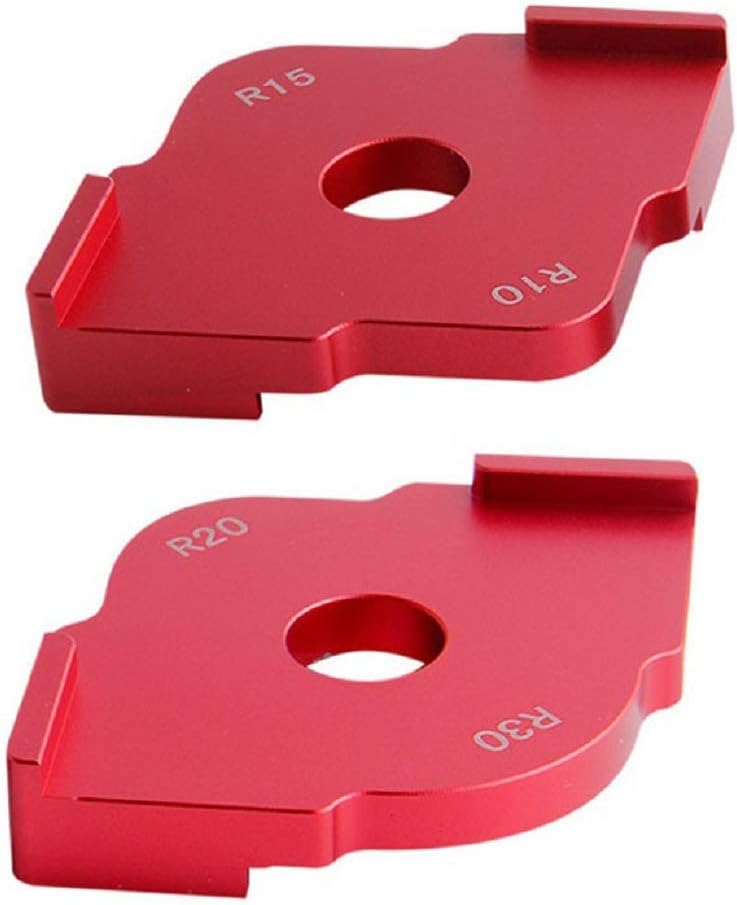 Set of 2 Aluminium Alloy Wood Panel Corner Radius of Quick Table of Router Bit Gauge Templates Kit - Image 3