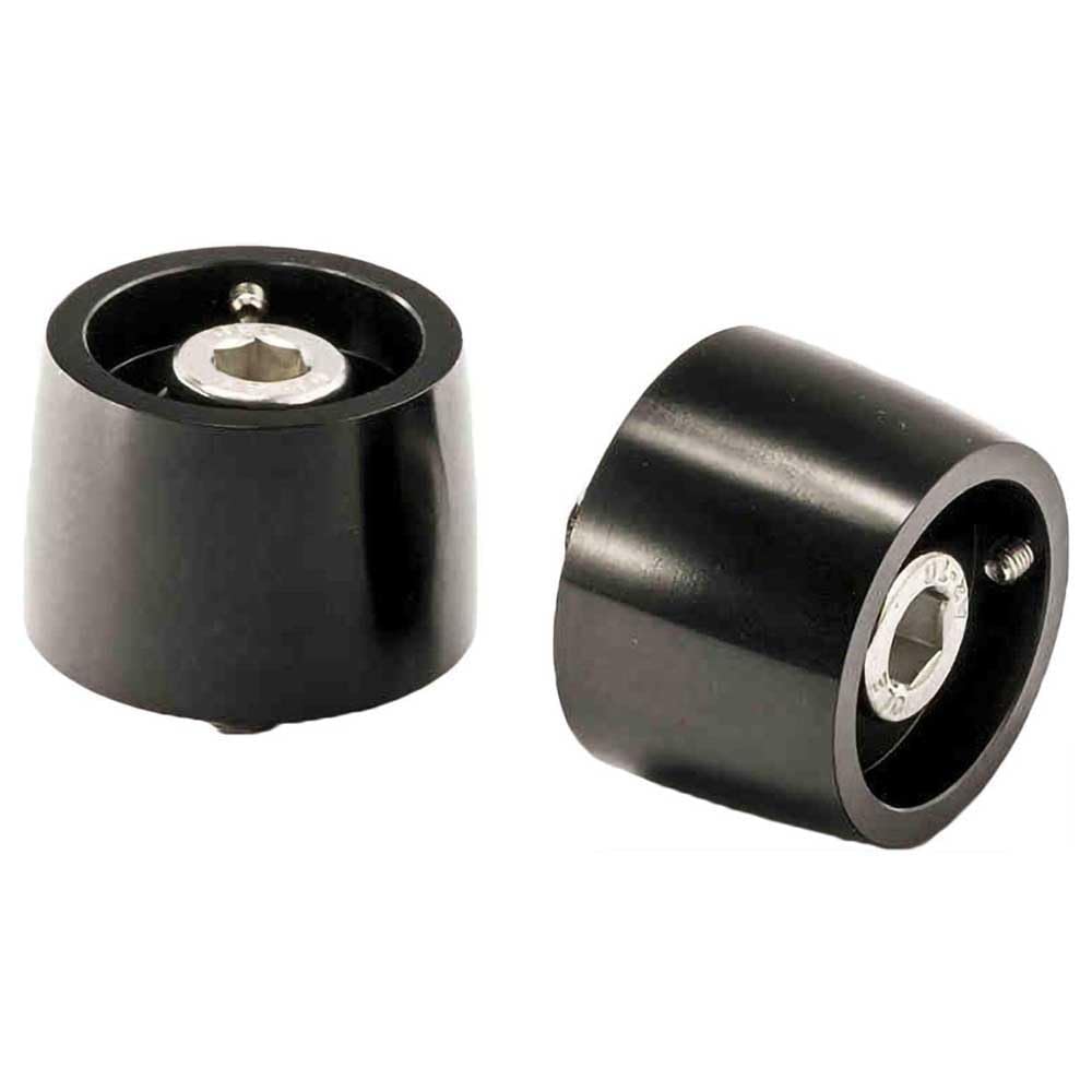 Puig 9875N Thruster handlebar bar ends in lightweight design with modular system for vibration reduction and customization, Black