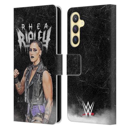 WWE Rhea Ripley funda de cuero tipo libro para Samsung Galaxy S23 FE 5G Head Case Designs