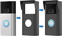 Vista 7 de Baaletc Funda protectora de silicona compatible con Ring Video Doorbell de 2ª generación (versión 2020), funda resistente a la intemperie, sin