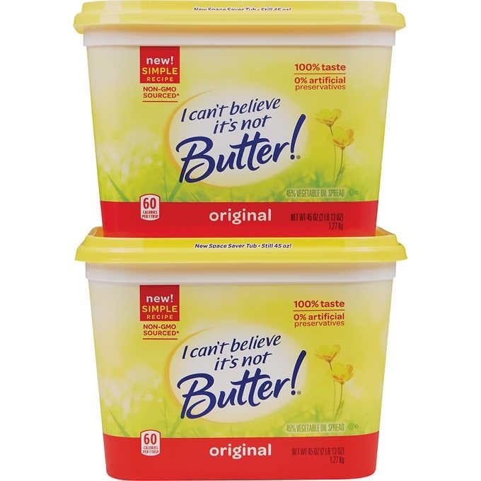 Generic I Can't Believe It's Not Butter Spread, 45 oz - Pack of 2
