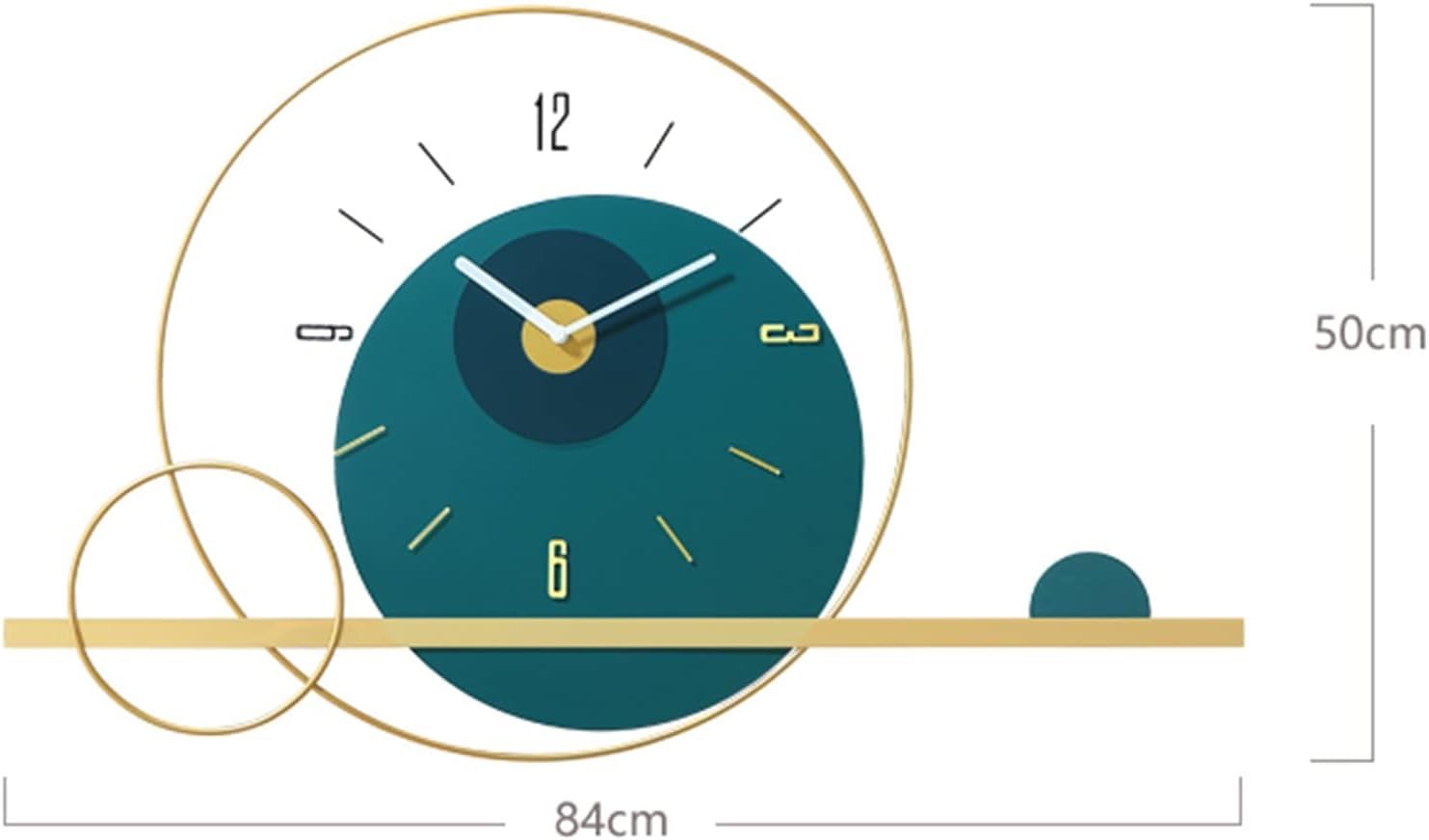 Art Luxury - Orologio da parete grande per soggiorno, orologio da parete creativo alla moda, elegante, per ristorante, bar, camera da letto
