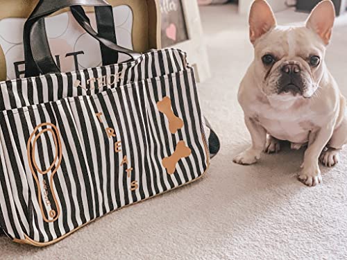 Pet Travel Bag/Pet Overnight Holds All Pet Supplies. Labeled Pockets, Same Day Shipping #TOP21