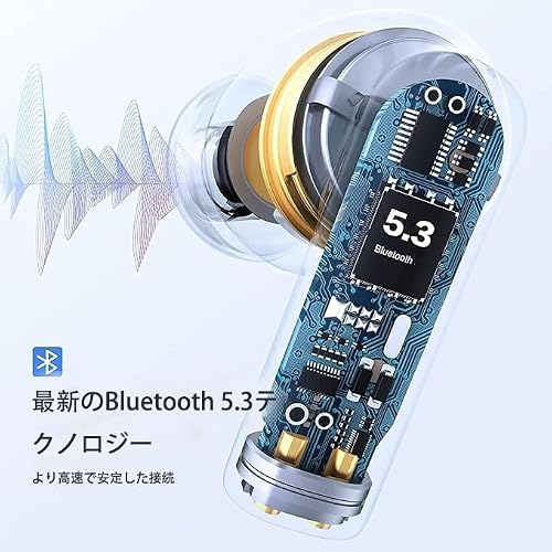 2026年最新 Bluetooth イヤホン ワイヤレス イヤホン Bluetooth IPX7防水 イヤフォン 自動ペアリング 接続瞬時 タッチ操作最大48時間再生 イヤホン ENC通話ノイズキャンセリング 全音域HIFI音質低遅延 Type-C 急速充電片耳/両耳 WEB会議/運動/ゲーム/通学通勤/スポーツ/音楽用iPhone/Android対応
