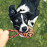 Kauspielzeug für große Hunde, große Rassen, strapazierfähiges Dental-Seil für mittelgroße Hunde, 5 Knoten, unzerstörbares Hundespielzeug, Baumwolle, Welpen, Zahnen Kauspielzeug, Set mit 9 Stück