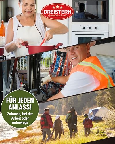 DREISTERN Erbsentopf 800g I Mit Fleischbällchen & Kartoffeln I Herzhafter Eintopf in recyclebarer Konservendose I Lange Haltbarkeit dank natürlicher Konservierung I Hausmacher Qualität