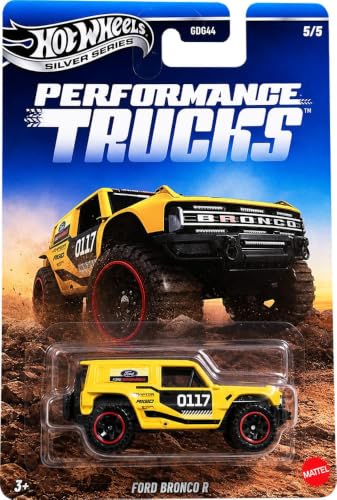 Image of Hot Wheels Toy Car or Van, 1:64 Scale Ford Bronco R Die-Cast Surf's Up Vehicle with Enhanced Deco Execution & Authentic Details
