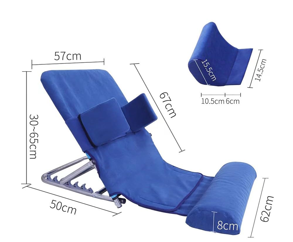Fotrsta Supporto Schienale per Anziani Schienale, Supporto Regolabile Sit-Up Back Stand Assist per Letto con Sollevamento per Collo Ortopedico Supporto Lombare Supporto per Letto Wedge