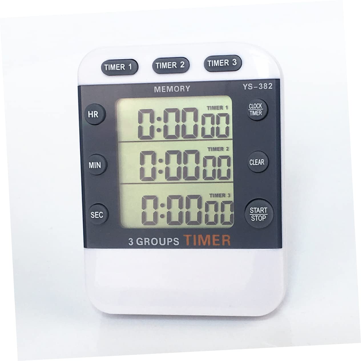 VANZACK 3 pour Batterie Horloges Minuterie Étudiants LCD Chronographe Chronomètre Jeux Numériques Rappel Horloge De Cuisine sans Ligne De Compte À Rebours Magnétique Horloge De Cuisine De