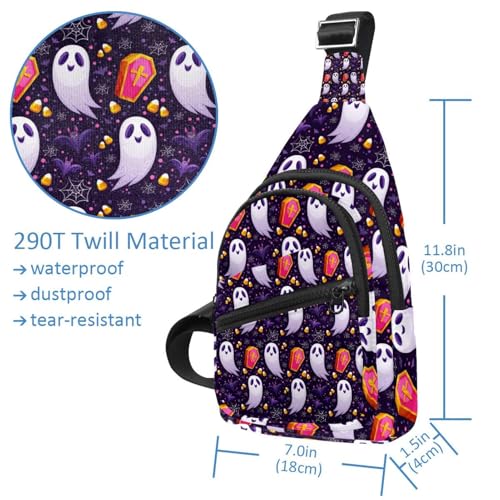 Bolso bandolera unisex con estampado de cactus y tejido impermeable 5