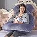 Moxuan Pregnant Pillow,Maternity Pillow,Pregnancy Pillow for Sleeping,U Shaped Support Body Pillow for Pregnant Women, Full Body Pillow with a Cover (Grey)