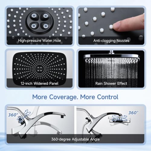 Image of Shower Head with Handheld - High Pressure Filtered Hand Held Showerheads