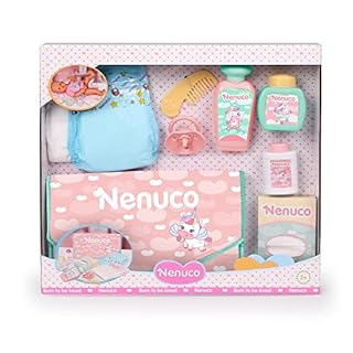 NENUCO Peluquería Purpurina Muñeca Bebé peina Corta Pelo