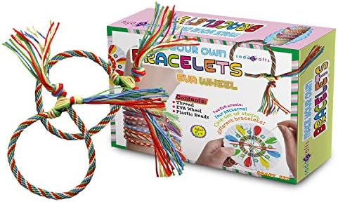 SadoCrafts Make Your Own Bracelets with EVA Wheel - Fun, Interactive, Educational DIY Jewelry Kit for Kids