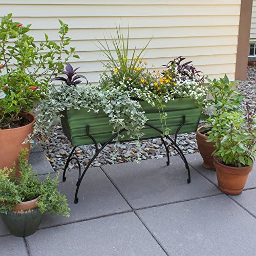 Achla Designs 36" Green Flower Box With Bella Stand #TOP2