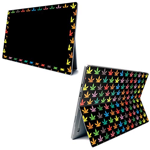 Image of MightySkins Carbon Fiber Skin for Microsoft Surface Pro 7 - Sticky Icky Icky | Textured Carbon Fiber Finish | Easy to Apply, Remove, and Change Styles | Made in The USA