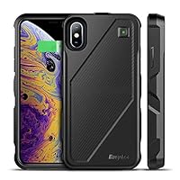 EasyAcc Cover Batteria iPhone X Caricabatteria Wireless per iPhone XS/X 5000mAh Power Bank Cordless...