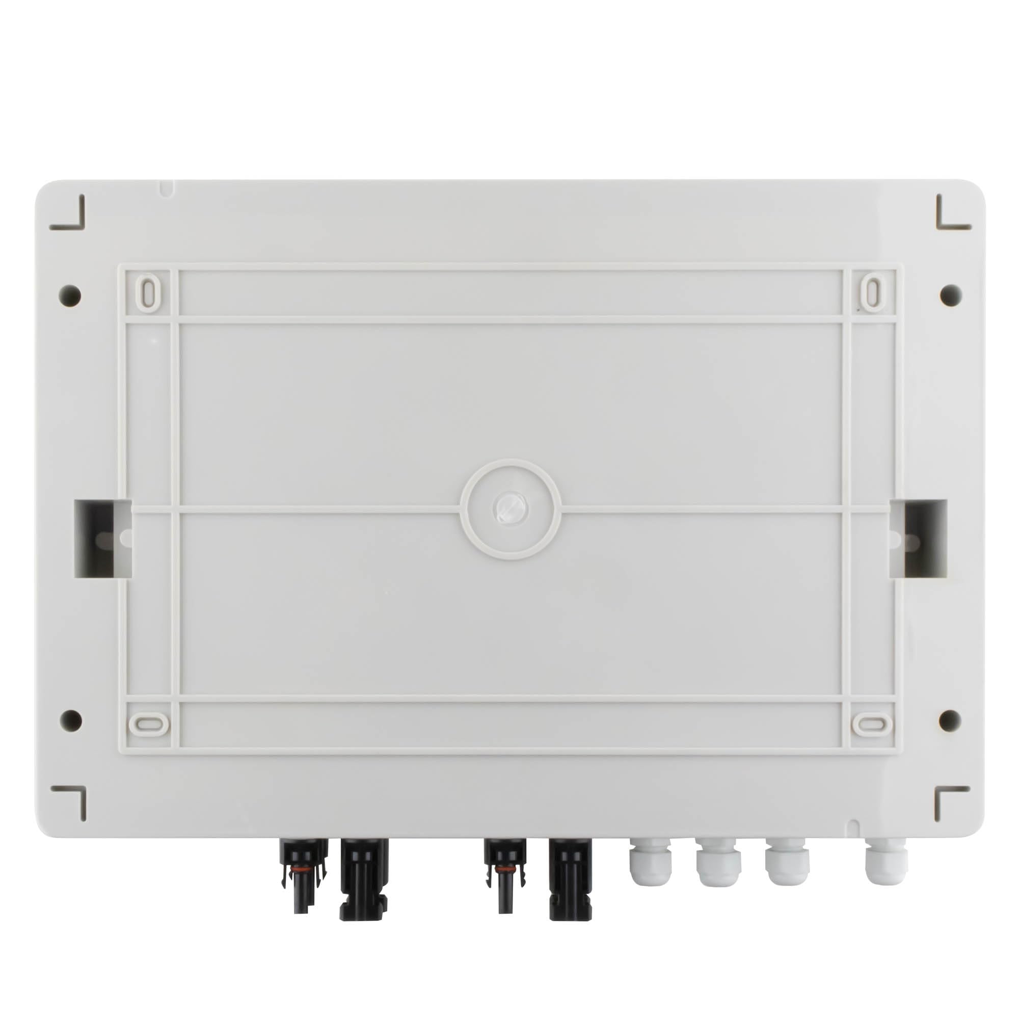 SeKi DC/AC 2 Strings 3P DC, 4P AC T2 Solar caja de conexiones Protección contra sobretensiones/protección contra rayos 32 A 1000 V; carcasa de superficie IP65 18 módulos; fotovoltaica fotovoltaica