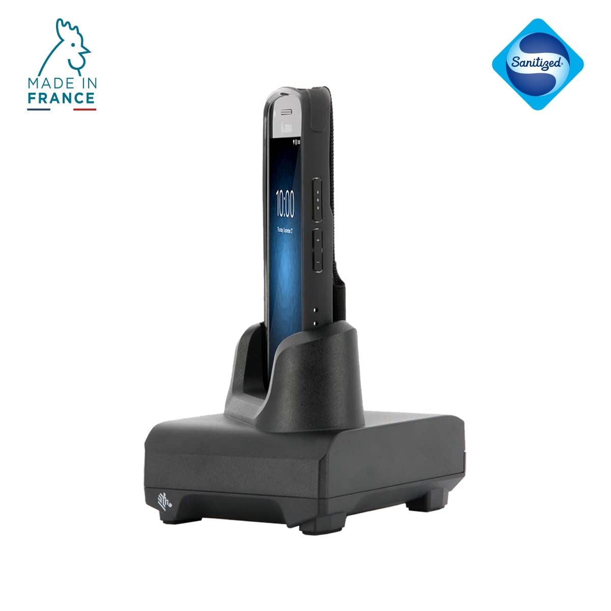 Mobilis Funda para Zebra EC50 - EC55 5'', Carcasa Reforzada para Ordenador Empresarial con Banda de Agarre y Portalápiz, Negro