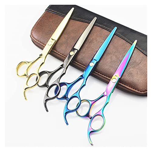 Ciseaux de coupe de cheveux de 6 pouces violet pour salon
