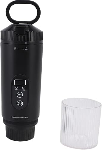 Miniatura 7 de Zunate Cafetera portátil, cafetera de 21 bar con autocalentamiento para cápsulas de café y molidos, cafeteras para viajes, camping, senderismo,