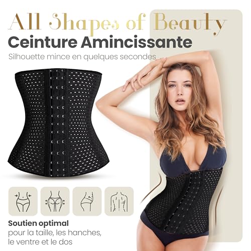 MW & Partner Corset Minceur pour Le Sport I Clip Corset Ventre Plat pour Femme I Ceinture Gaine Amincissante Invisible Taille/Waist Trainer Snatchers – vue 2
