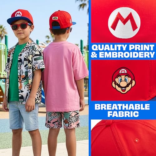 Image of Spongebob | Minecraft | Fortnite | Super Mario | Kids Baseball Cap & Sunglasses with UV Protection, Gifts for Boys